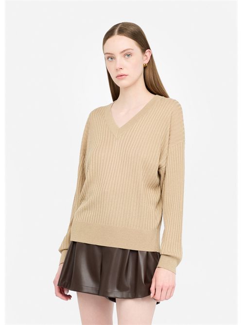 Maglia con scollo a V LIU JO | MF5390MS46J/04869